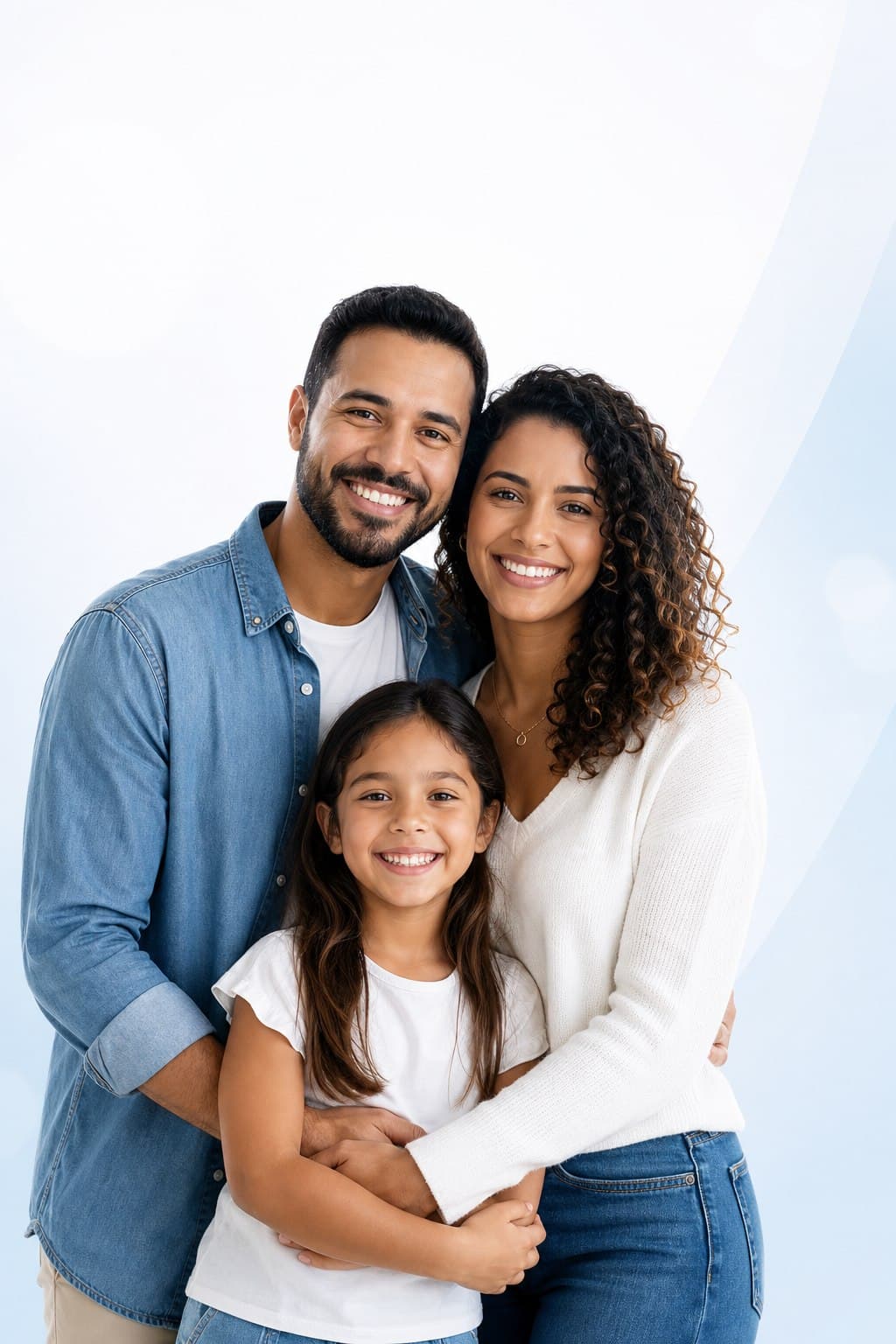 Familia sorrindo para cotacao de plano de saude